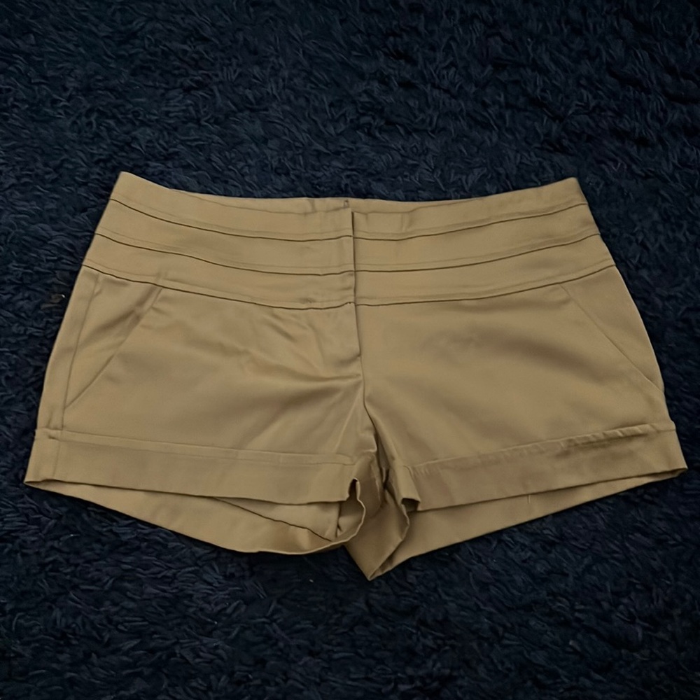Charlotte Russe Gold Shorts